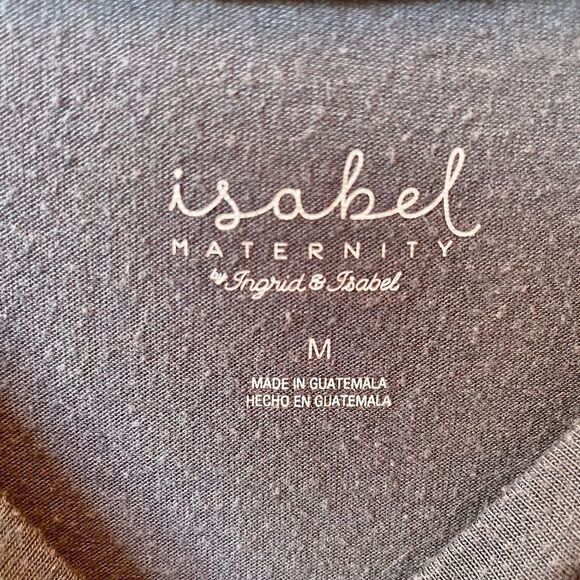 Ingrid & Isabel Gray Maternity T-Shirt Size Medium - Picture 3 of 4